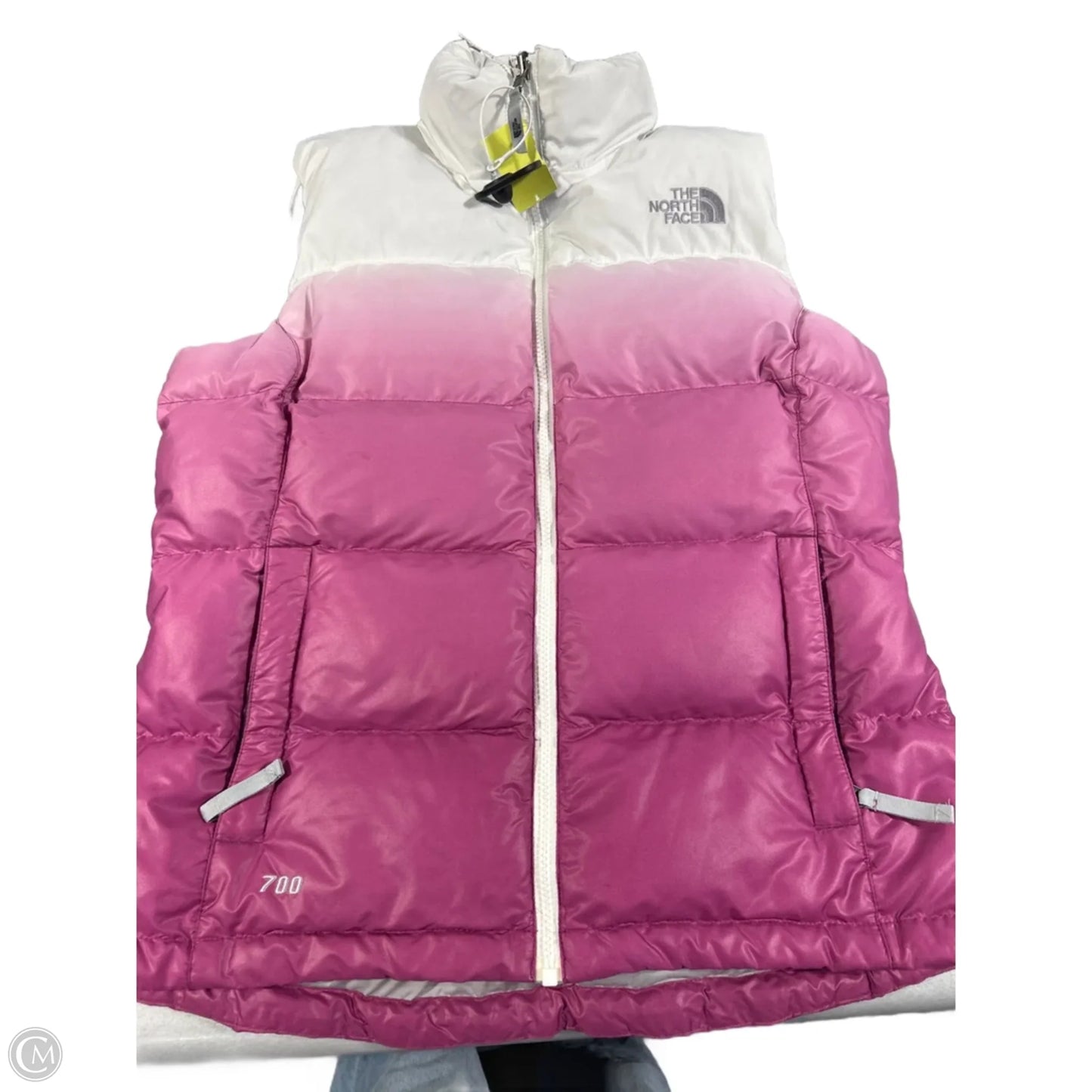Vest Puffer & Quilted By The North Face In Pink & White, Size: M