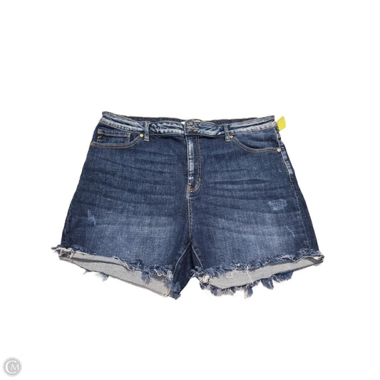 Shorts By Kancan In Blue Denim, Size: 3x
