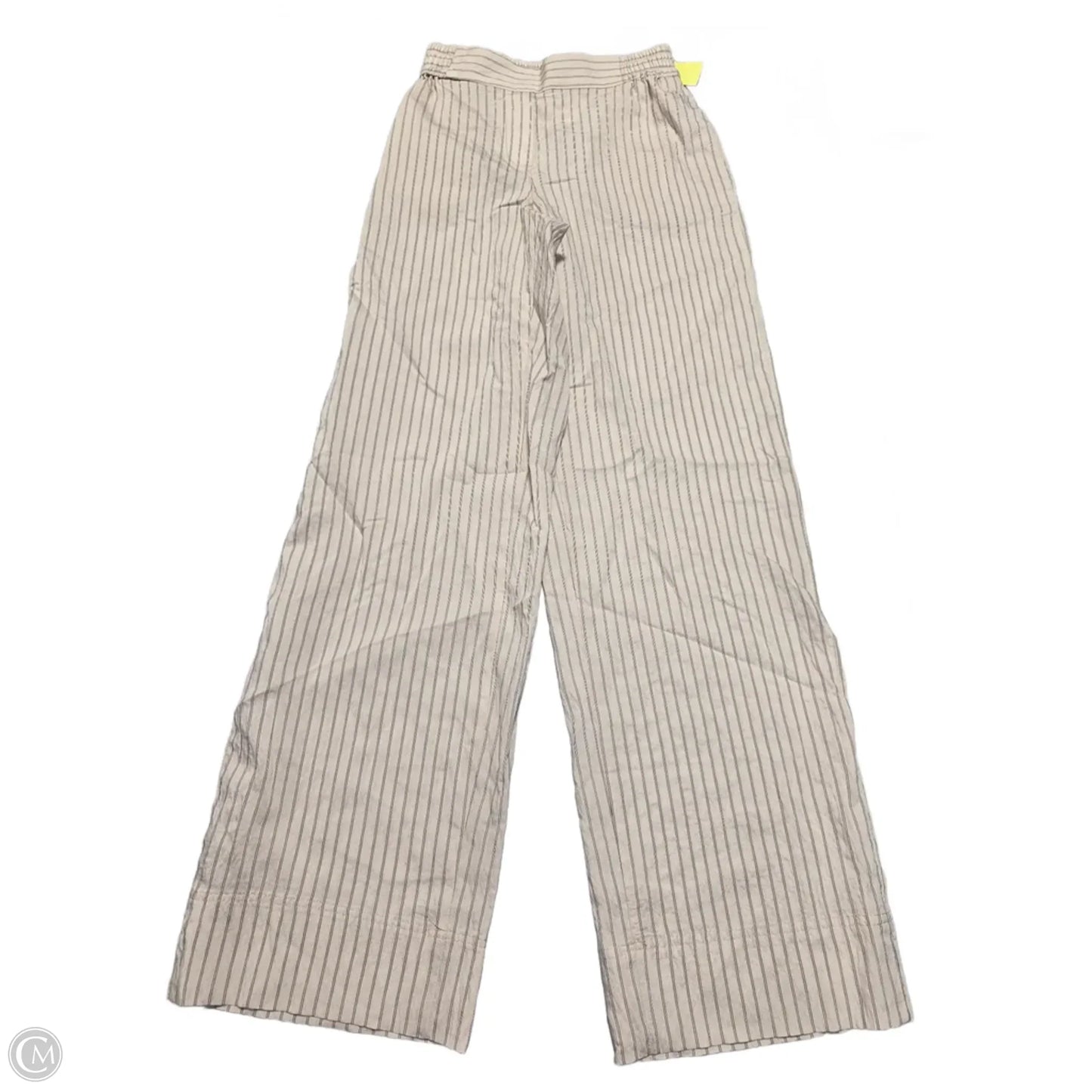 Pants Linen By Zara In Striped Pattern, Size: Xs