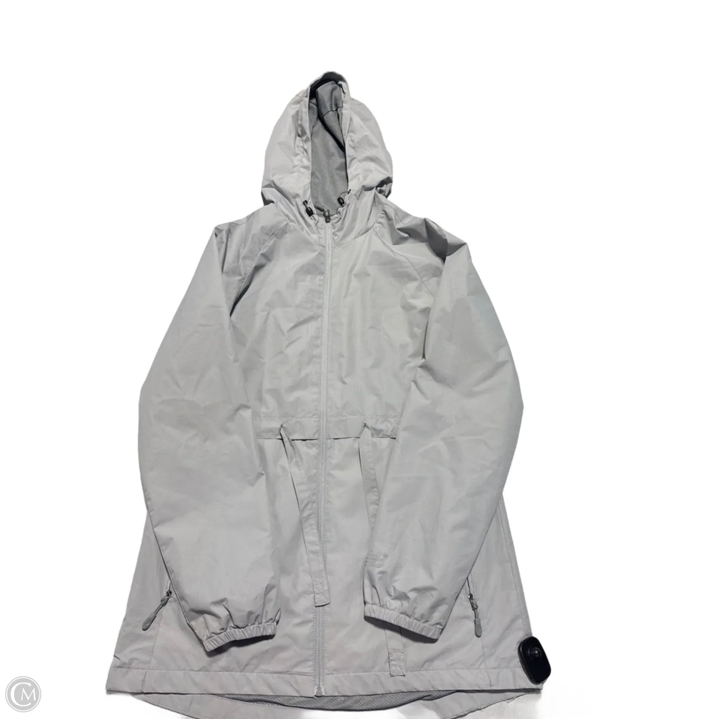 Jacket Windbreaker By New Balance In Grey, Size: M
