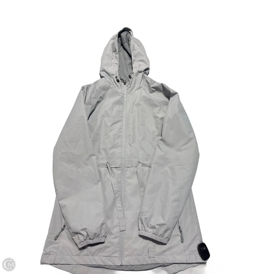 Jacket Windbreaker By New Balance In Grey, Size: M