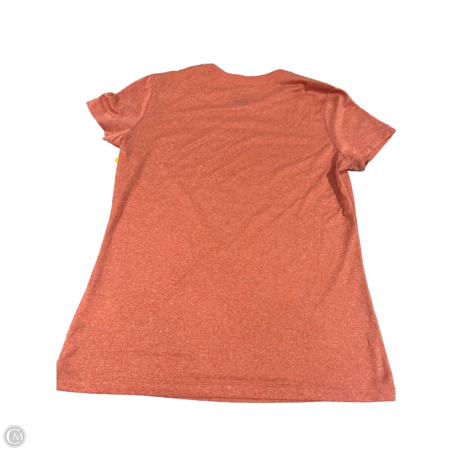 Athletic Top Short Sleeve By Nike In Orange, Size: S