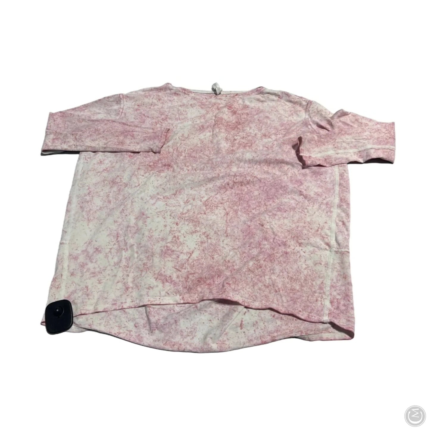 Athletic Top Long Sleeve Collar By Lululemon In Pink, Size: 6