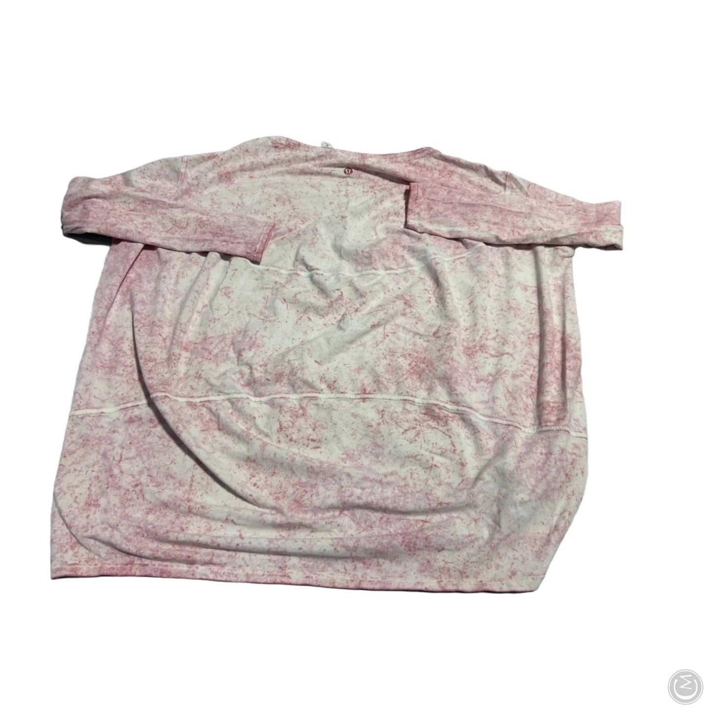 Athletic Top Long Sleeve Collar By Lululemon In Pink, Size: 6