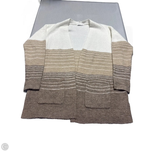 Cardigan By Staccato In Brown & Cream, Size: M