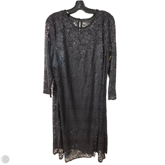 Dress Casual Midi By A New Day In Black, Size: 2x
