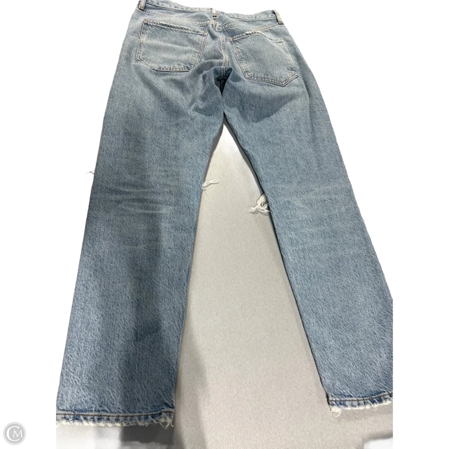 Jeans Straight By Agolde In Blue Denim, Size: 2