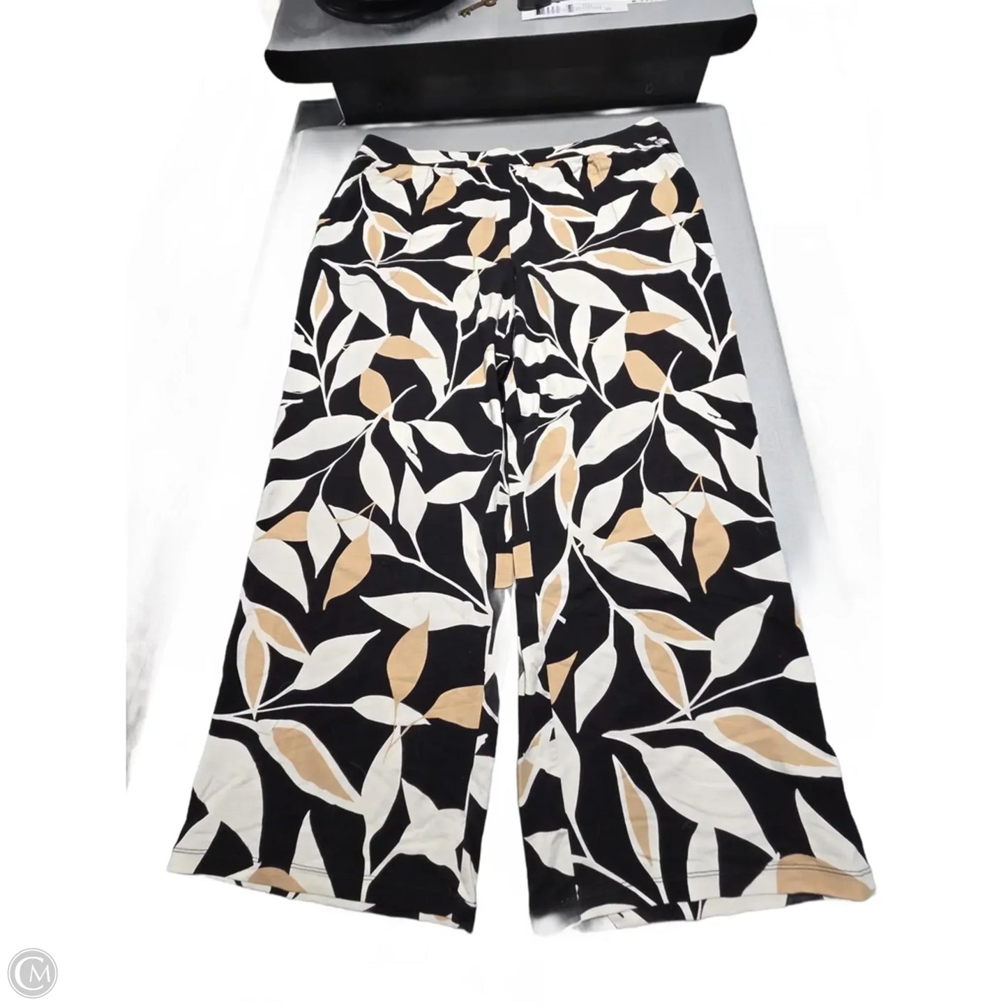 Pants Lounge By D&co. In Black & Tan, Size: 16