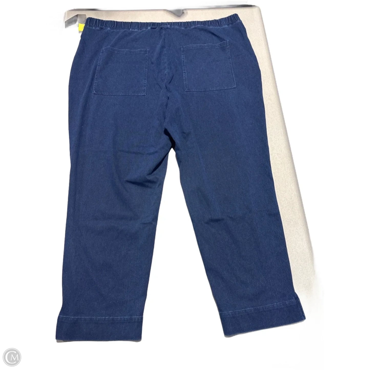 Pants Linen By D&co. In Blue, Size: 20