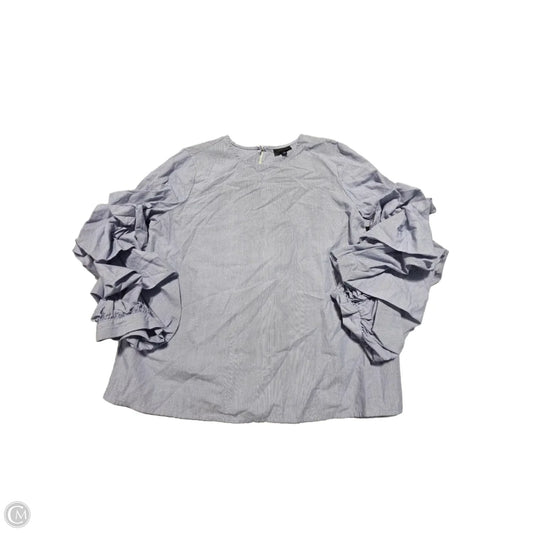 Top Long Sleeve By Who What Wear In Blue, Size: S