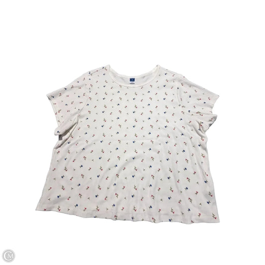 Top Short Sleeve By Old Navy In Floral Print, Size: 3x