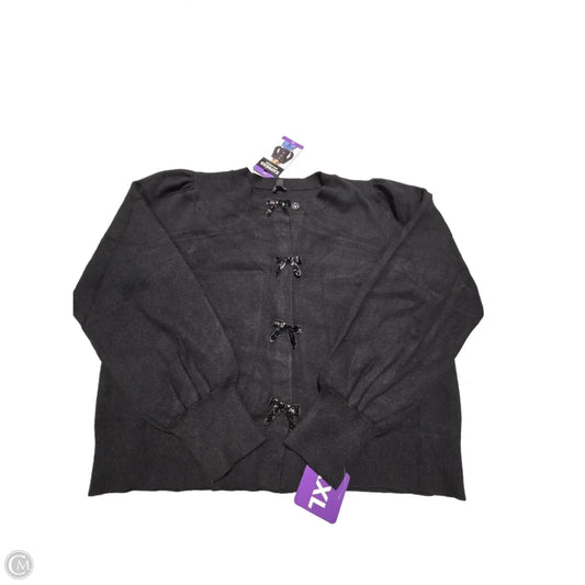 Cardigan By Express In Black, Size: Xxl