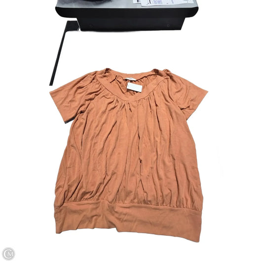 Top Short Sleeve By Zenana In Orange, Size: 1x