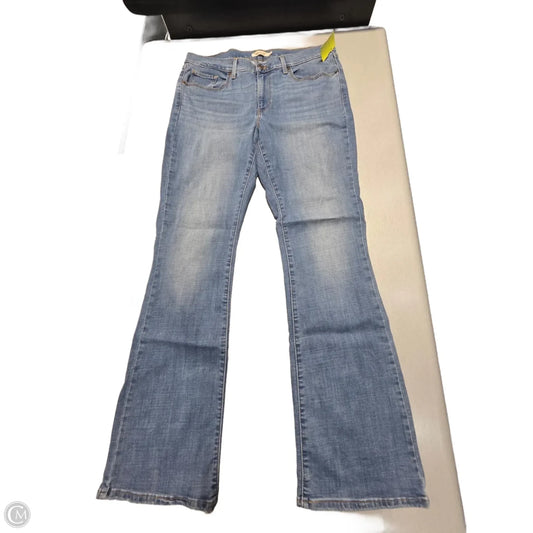 Jeans Boot Cut By Levis In Blue Denim, Size: 12