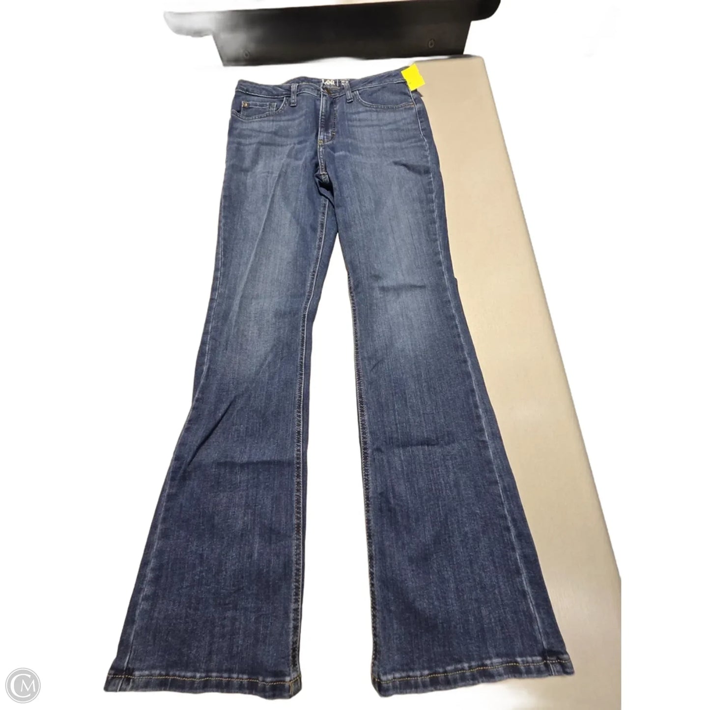 Jeans Boot Cut By Lee In Blue Denim, Size: 12l