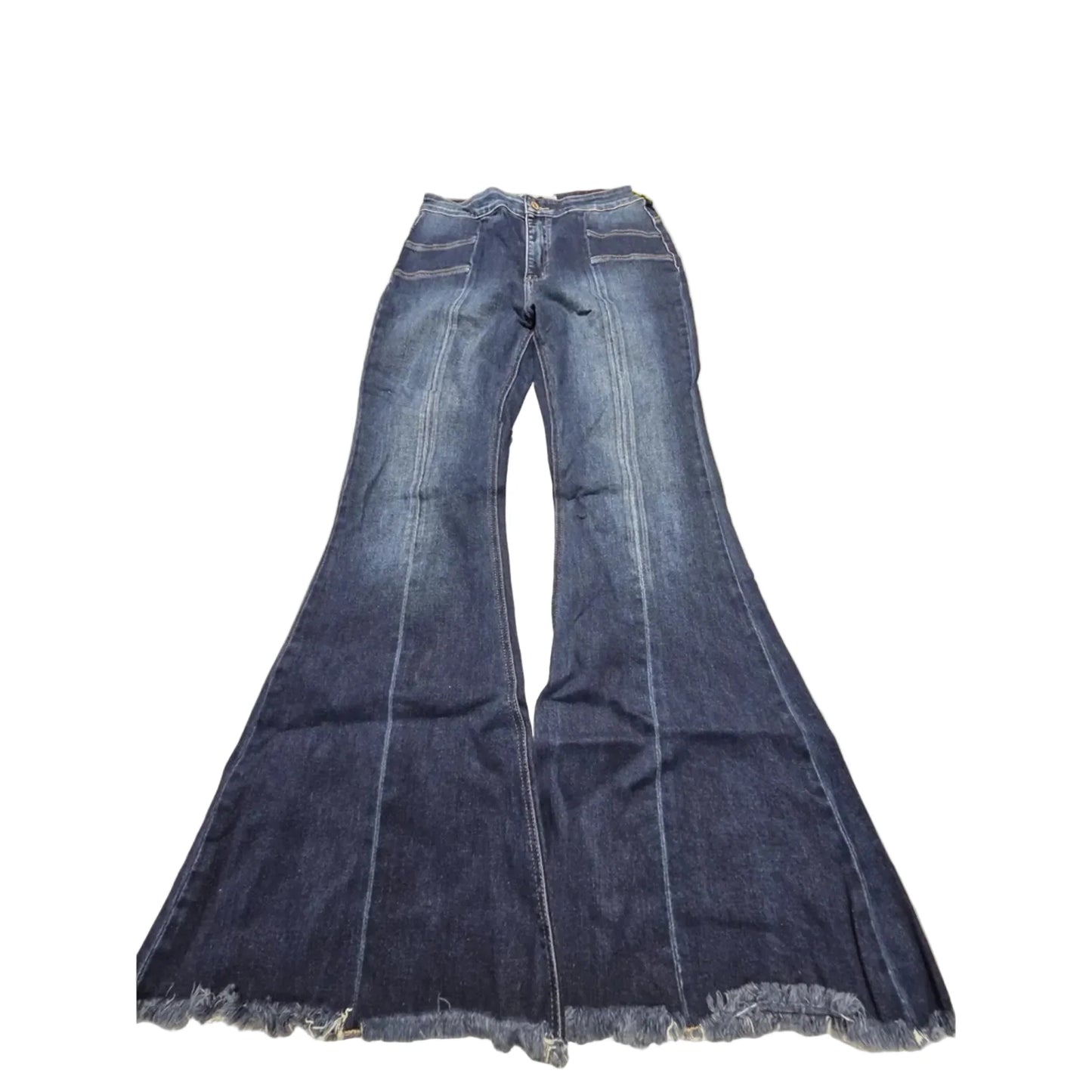 Jeans Flared By Kancan In Blue Denim, Size: 10