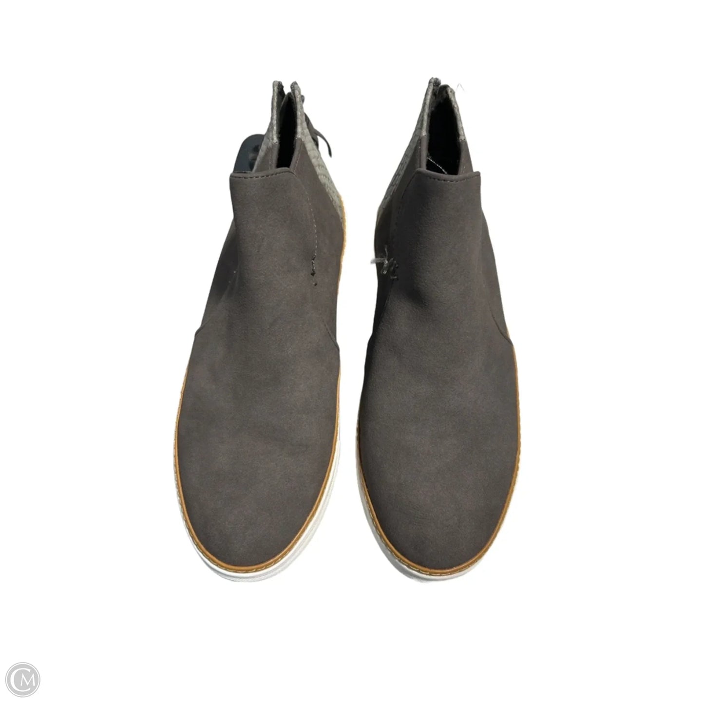 Boots Ankle Flats By Cmc In Grey, Size: 6.5