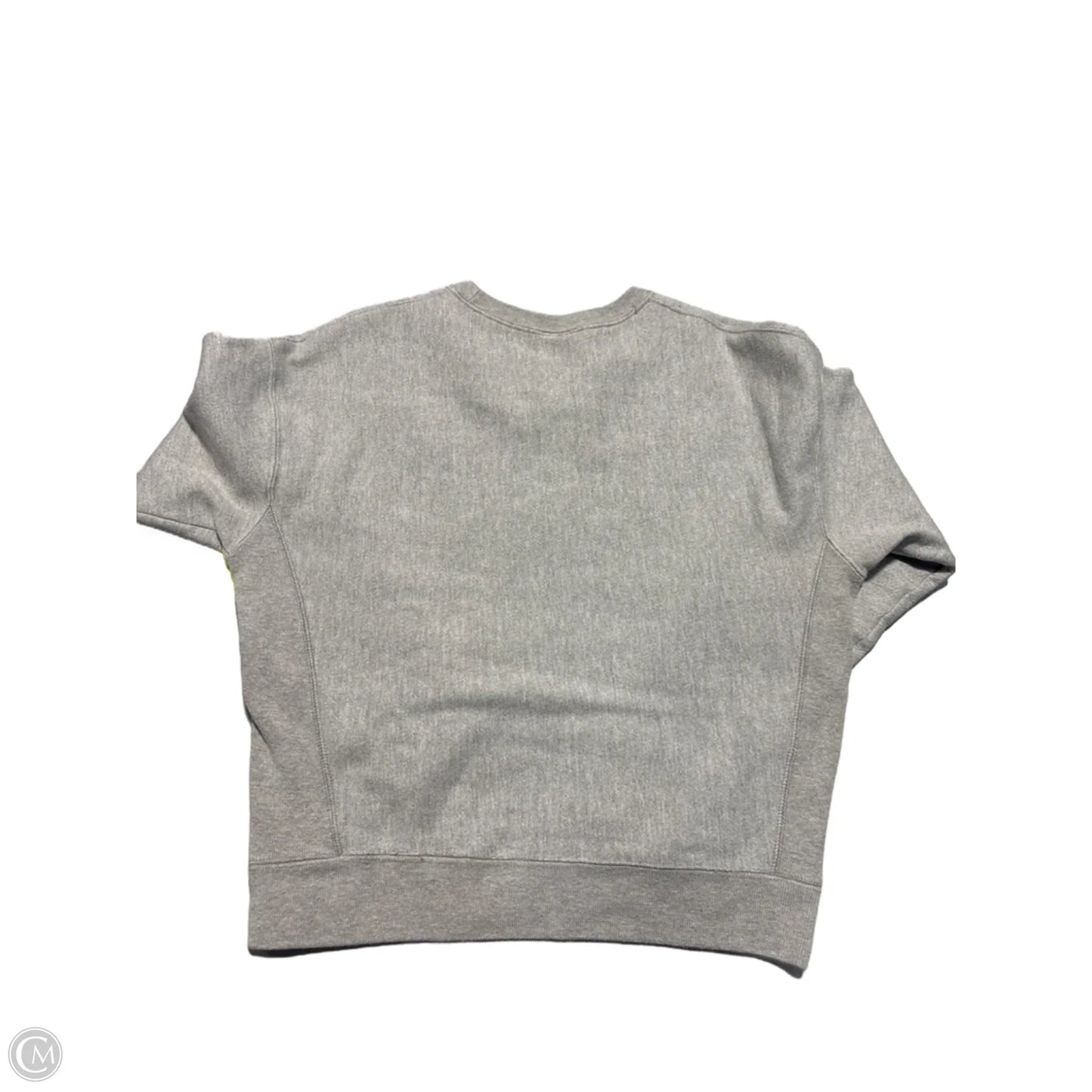 Athletic Sweatshirt Crewneck By Champion In Grey, Size: M