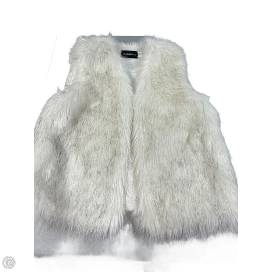 Vest Faux Fur & Sherpa By Cmc In White, Size: M