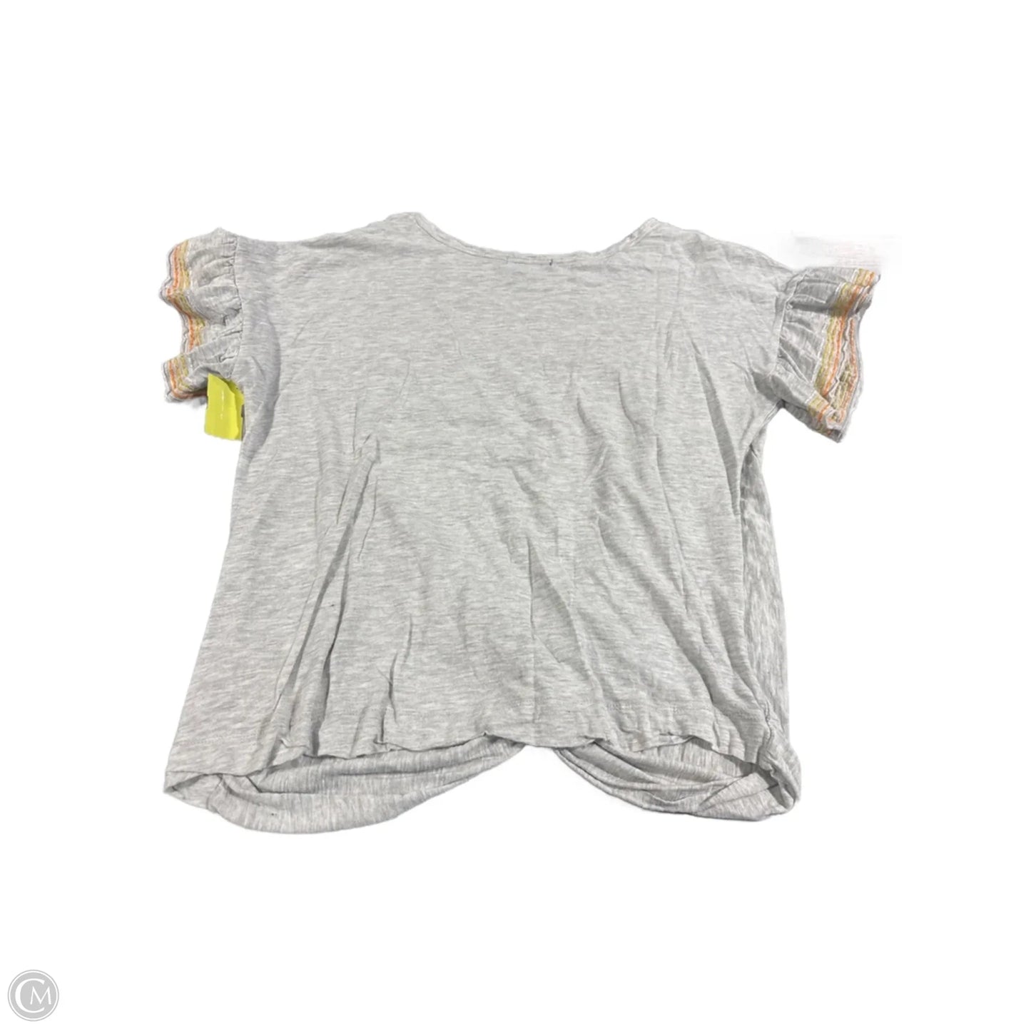 Top Short Sleeve By Democracy In Grey, Size: L