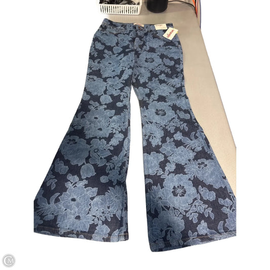 Jeans Flared By Wrangler In Blue Denim, Size: 6