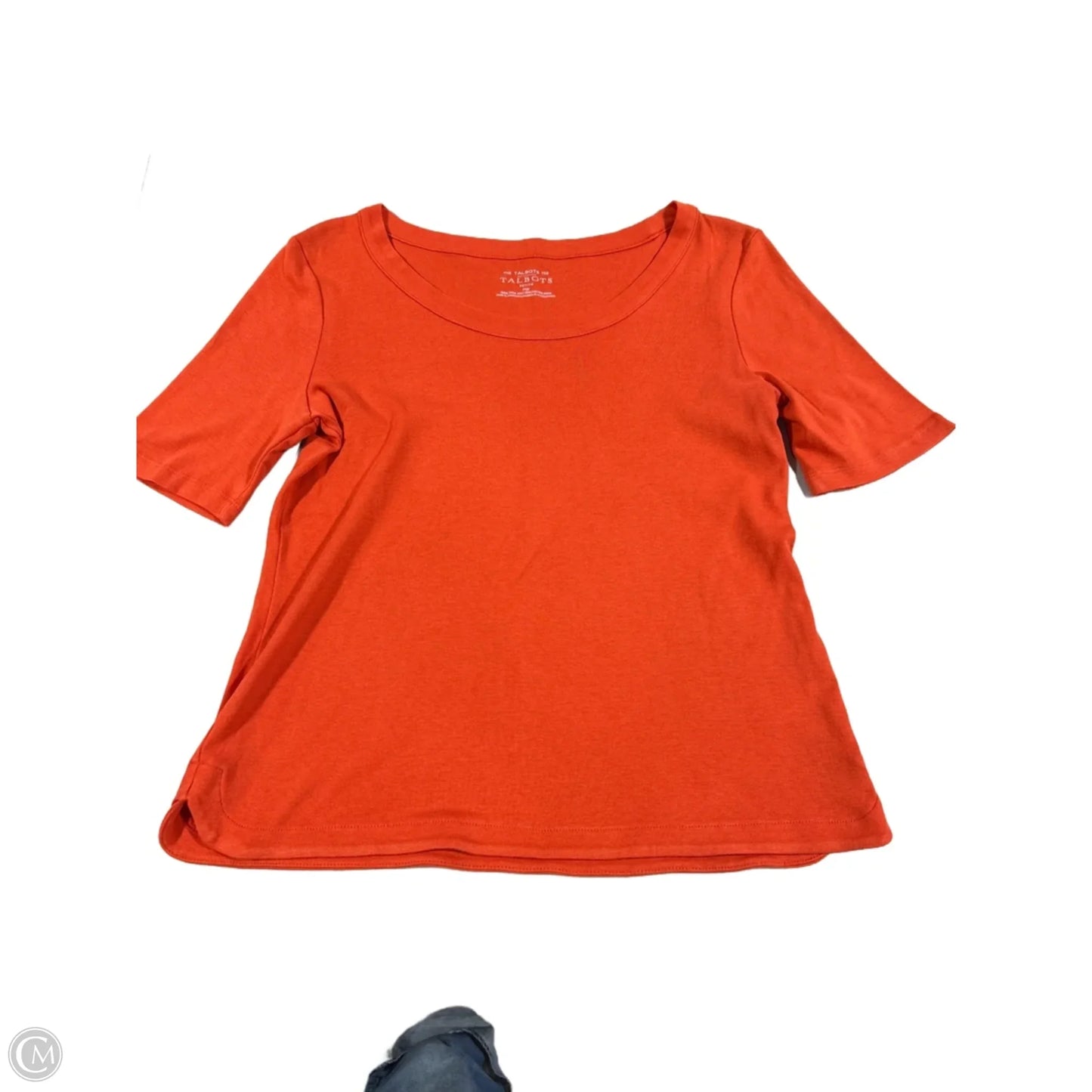 Top Short Sleeve By Talbots In Orange, Size: Mp