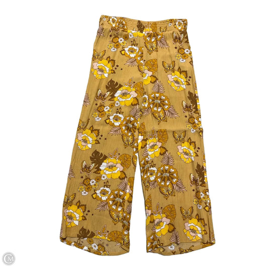 Pants Linen By Volcom In Yellow, Size: S
