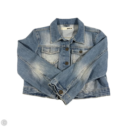 Jacket Denim By Top Shop In Blue Denim, Size: M