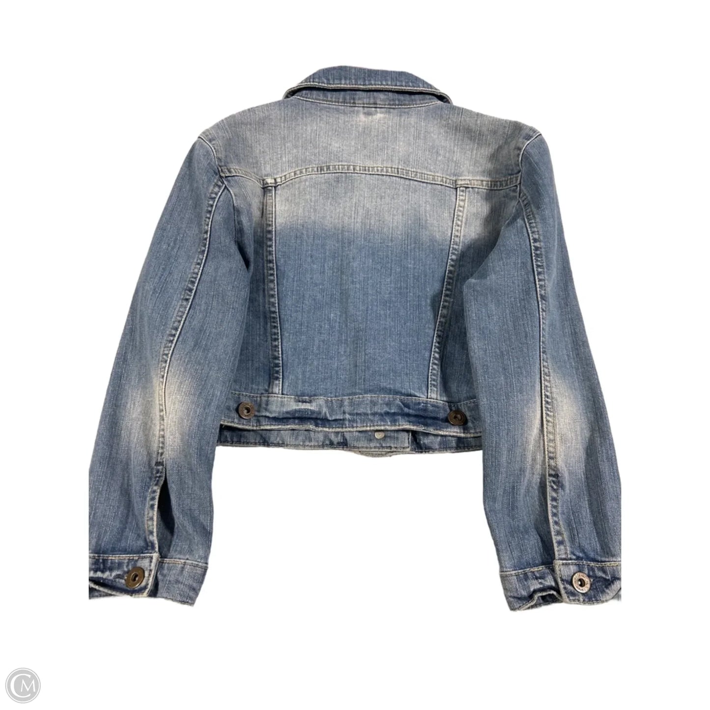 Jacket Denim By Top Shop In Blue Denim, Size: M