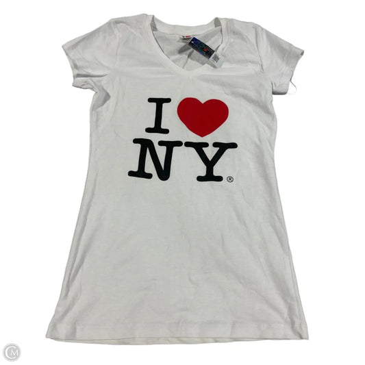 Top Short Sleeve Basic By Cme In White, Size: S