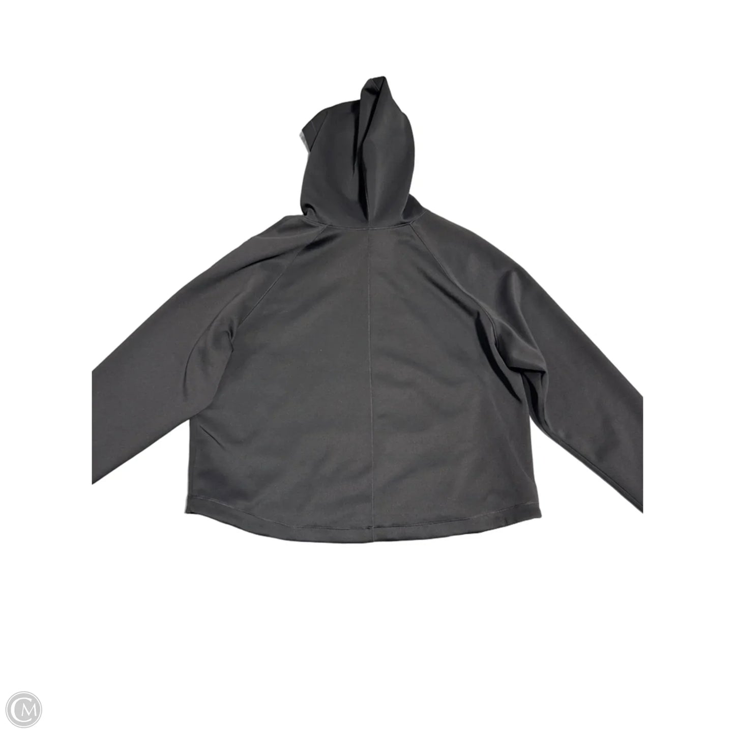 Athletic Top Long Sleeve Hoodie By Layer 8 In Black, Size: M