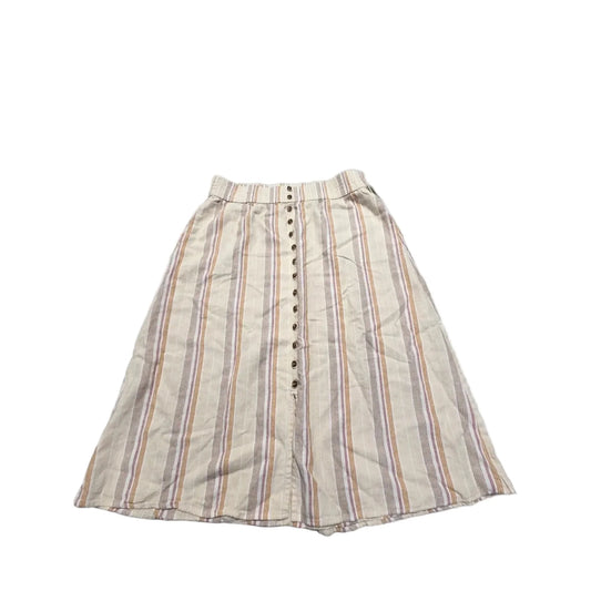 Skirt Midi By Sonoma In Striped Pattern, Size: L