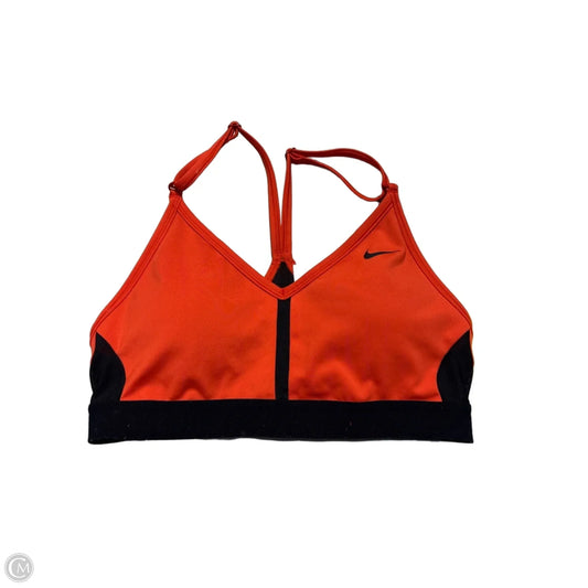 Athletic Bra By Nike In Orange, Size: S