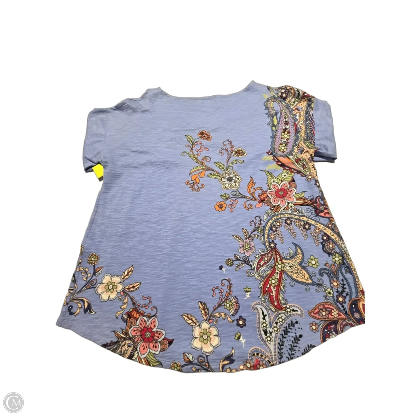 Top 3/4 Sleeve By Chicos In Blue, Size: M