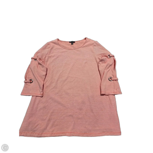 Top 3/4 Sleeve By Tribal In Orange, Size: L