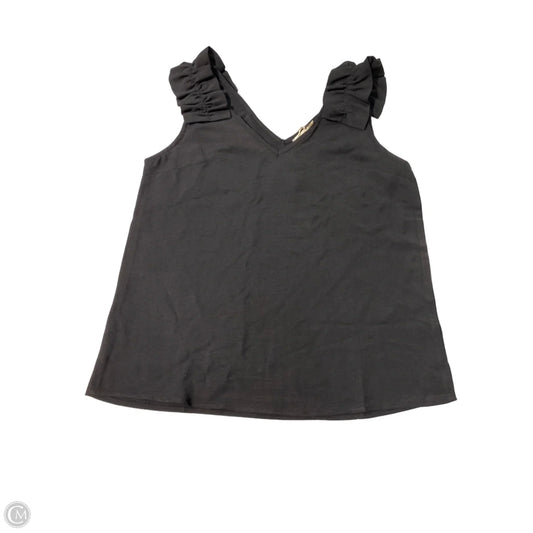 Blouse Short Sleeve By Vanilla Bay In Black, Size: S