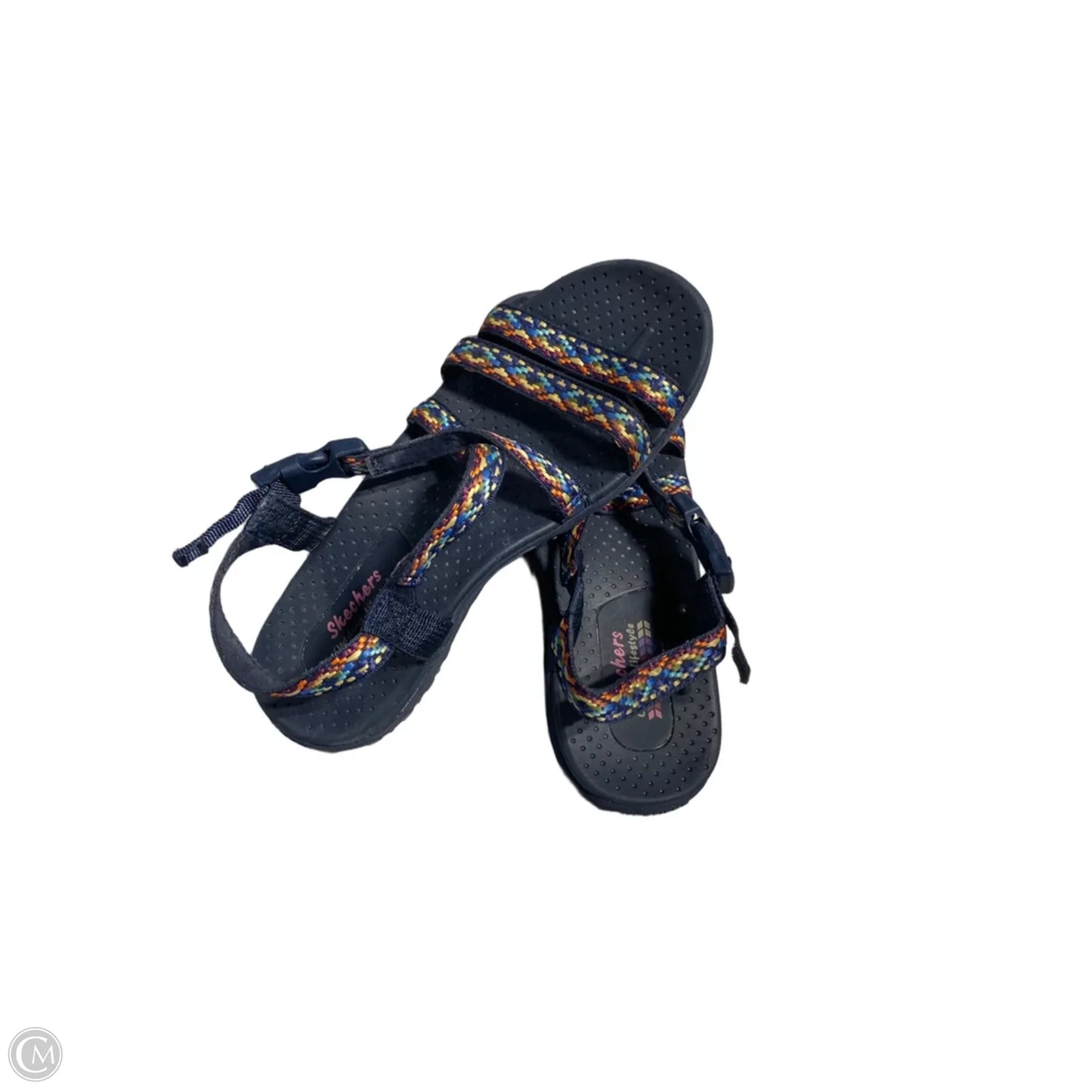 Sandals Flats By Skechers In Blue, Size: 6