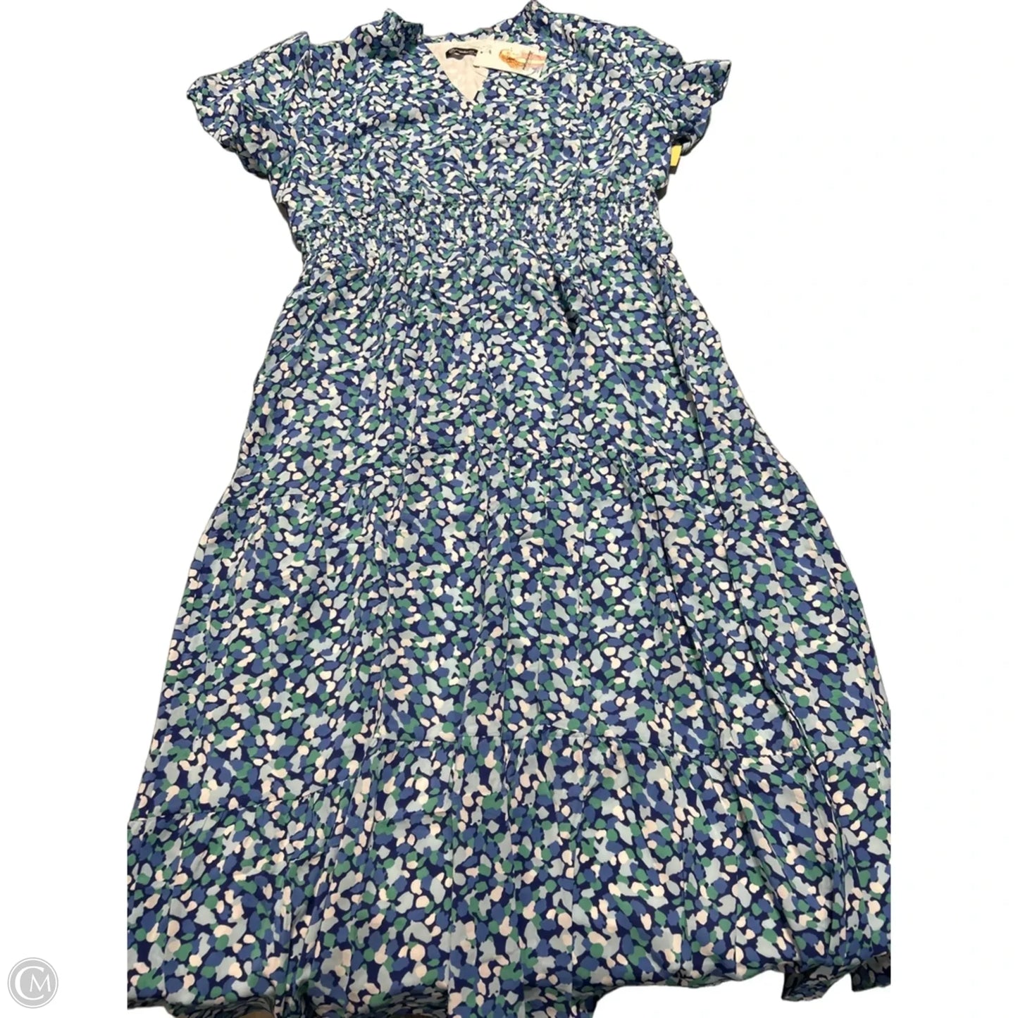 Dress Casual Maxi By Prettygarden In Blue & Green, Size: Xxl