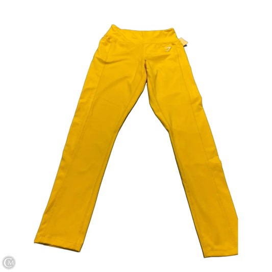 Athletic Leggings By Gym Shark In Yellow, Size: M