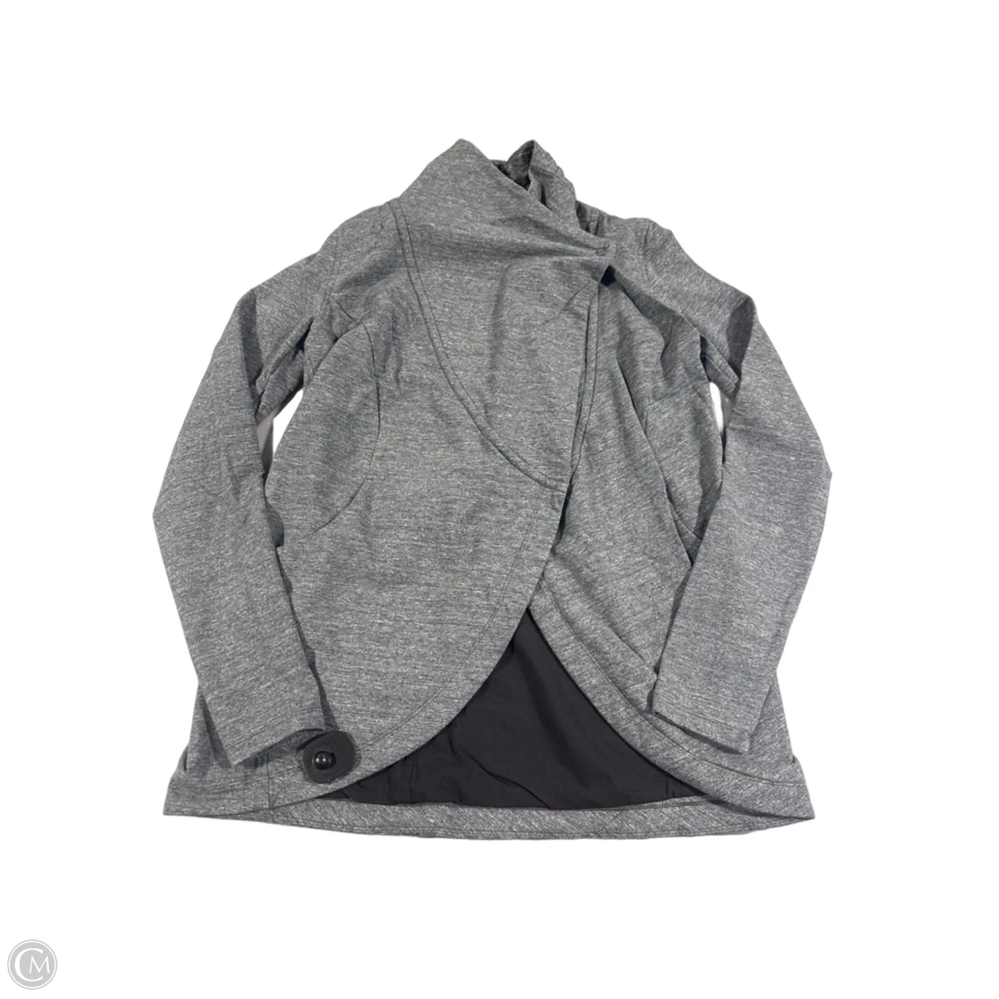 Athletic Jacket By Lululemon In Grey, Size: 8