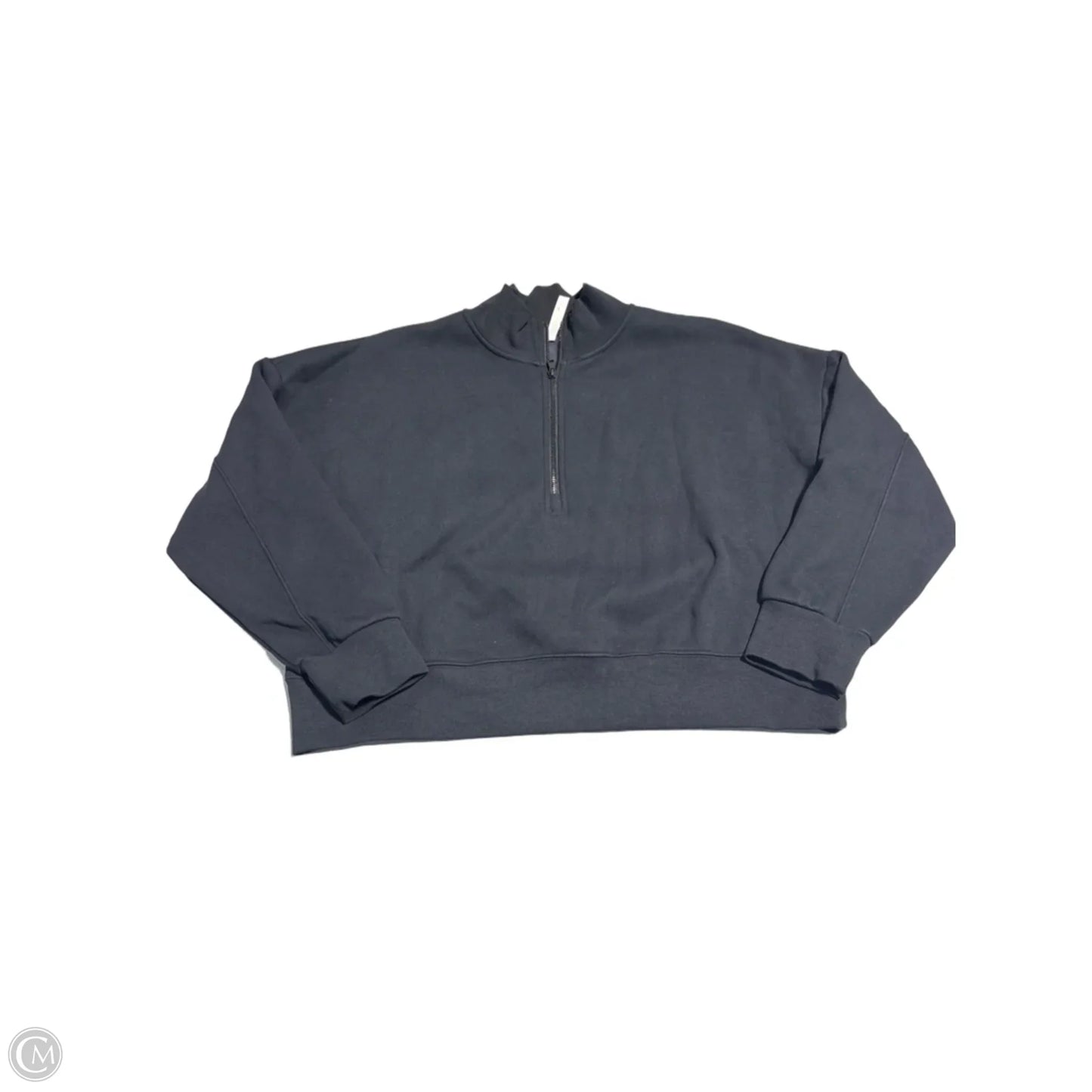Athletic Sweatshirt Collar By Fabletics In Black, Size: Xl