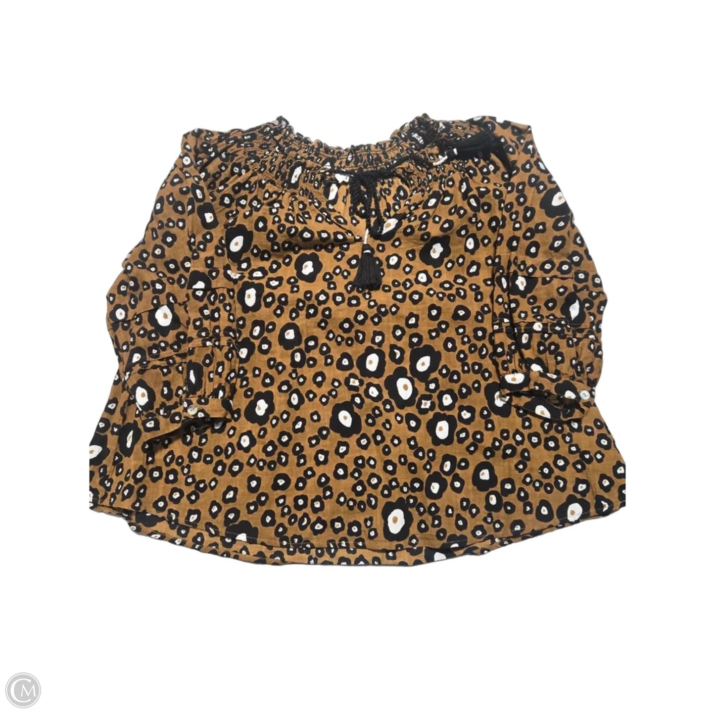 Top 3/4 Sleeve By Ivy Jane In Animal Print, Size: Xs