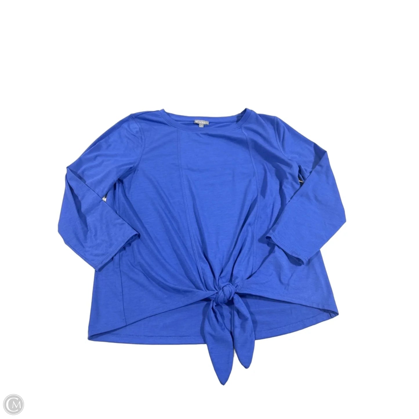 Top 3/4 Sleeve By Talbots In Blue, Size: S