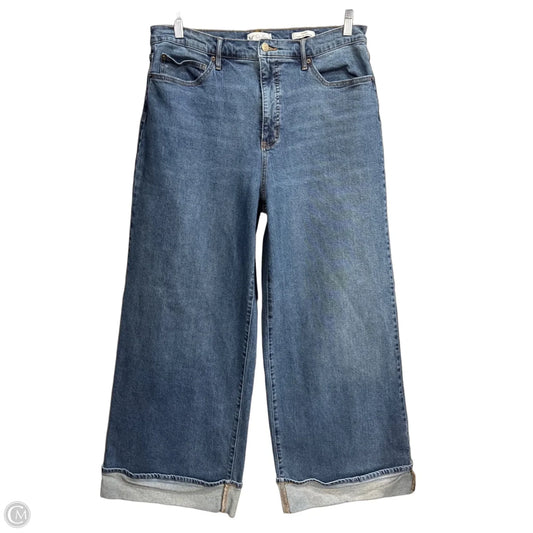 Jeans Wide Leg By Jessica Simpson In Blue Denim, Size: 14