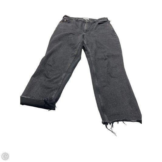 Jeans Straight By Abercrombie And Fitch In Black, Size: 12