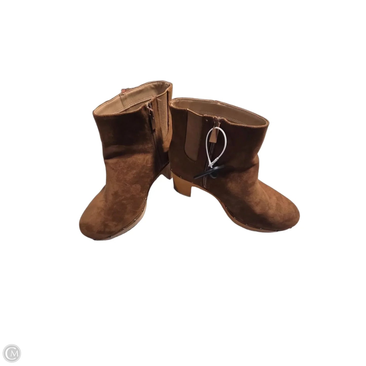 Boots Ankle Heels By Torrid In Tan, Size: 12