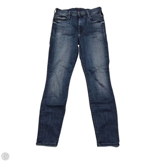 Jeans Straight By Mother In Blue Denim, Size: 6