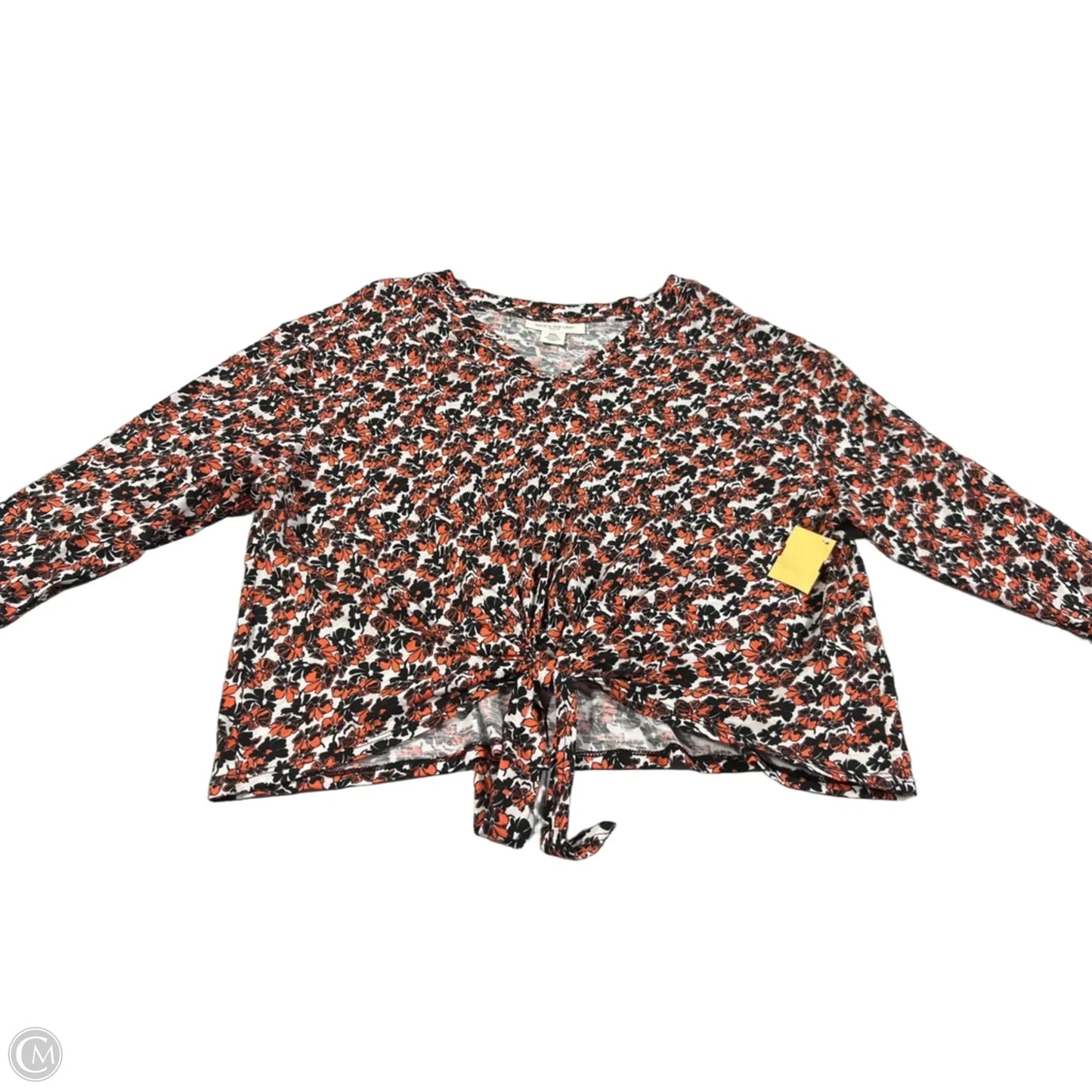 Top 3/4 Sleeve By Skyes The Limit In Floral Print, Size: Xlp