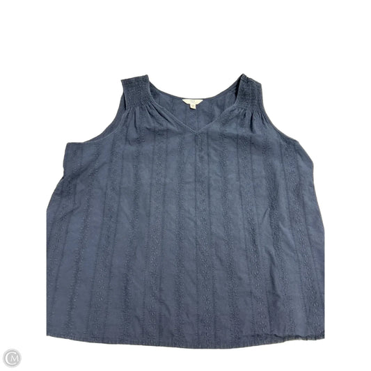 Tank Top By Time And Tru In Navy, Size: 3x