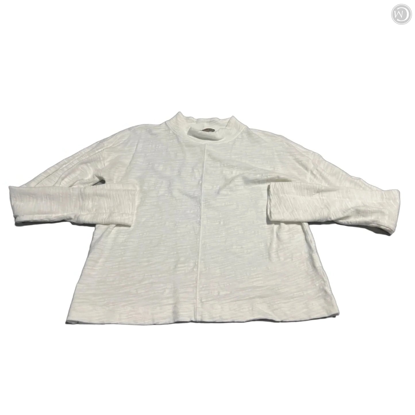 Top Long Sleeve By Lilla P In White, Size: S